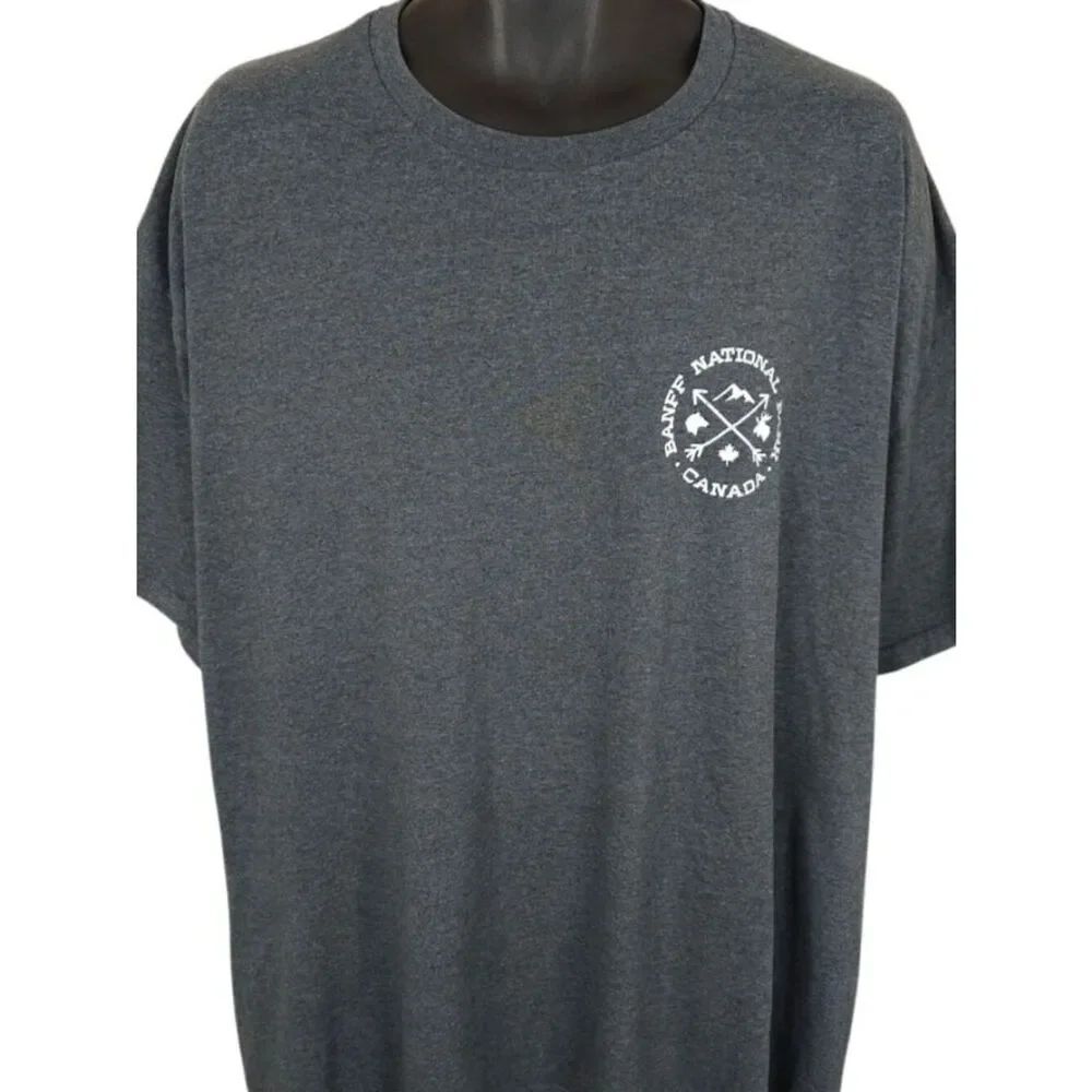 Banff National Park T Shirt Mens Size 3XL Gray Rocky Mountains Canada Rockies